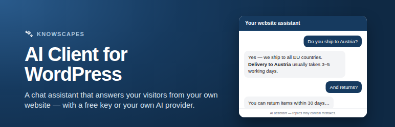 KnowScapes AI Client Preview Wordpress Plugin - Rating, Reviews, Demo & Download