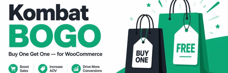 Kombat BOGO – Buy One Get One For WooCommerce Preview Wordpress Plugin - Rating, Reviews, Demo & Download