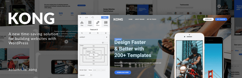 KONG Website Builder Preview Wordpress Plugin - Rating, Reviews, Demo & Download