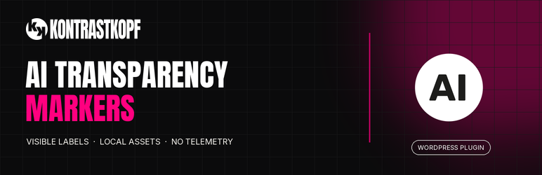Kontrastkopf AI Transparency Markers Preview Wordpress Plugin - Rating, Reviews, Demo & Download