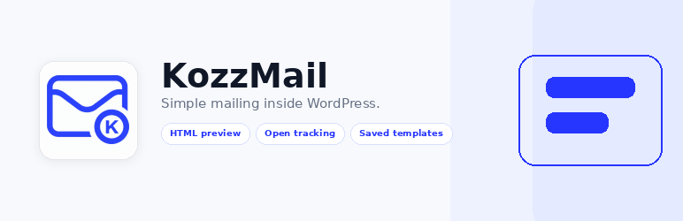 KozzMail Preview Wordpress Plugin - Rating, Reviews, Demo & Download