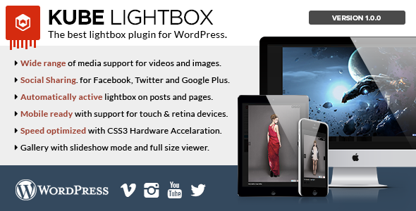 Kube Lightbox Responsive Plugin Preview - Rating, Reviews, Demo & Download