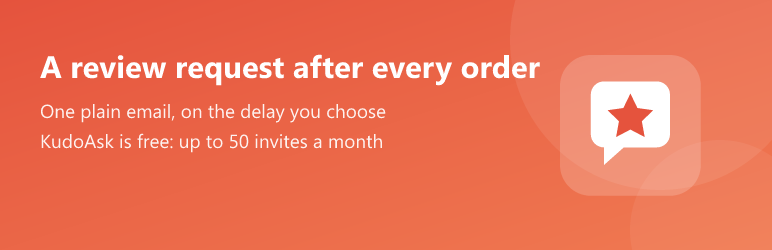 KudoAsk Review Invites For WooCommerce Preview Wordpress Plugin - Rating, Reviews, Demo & Download