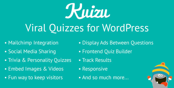 Kuizu – Viral Quiz Builder Plugin for Wordpress Preview - Rating, Reviews, Demo & Download