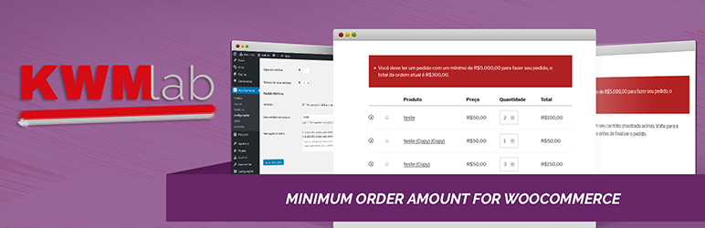 KWMLab Minimum Order Amount For Woocommerce Preview Wordpress Plugin - Rating, Reviews, Demo & Download