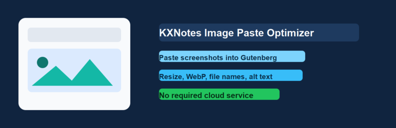 KXNotes Image Paste Optimizer Preview Wordpress Plugin - Rating, Reviews, Demo & Download