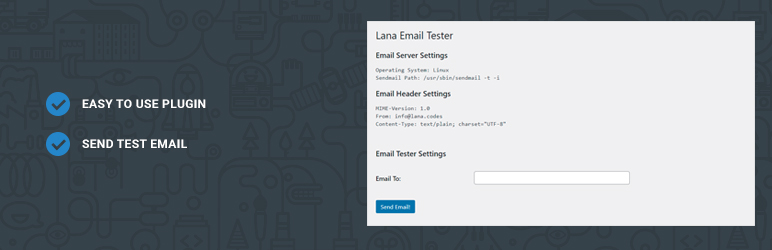 Lana Email Tester Preview Wordpress Plugin - Rating, Reviews, Demo & Download