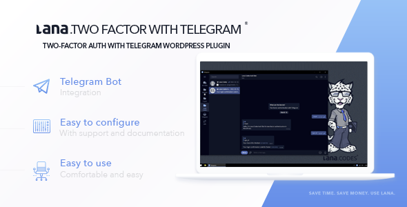 Lana Two Factor With Telegram Plugin for Wordpress Preview - Rating, Reviews, Demo & Download