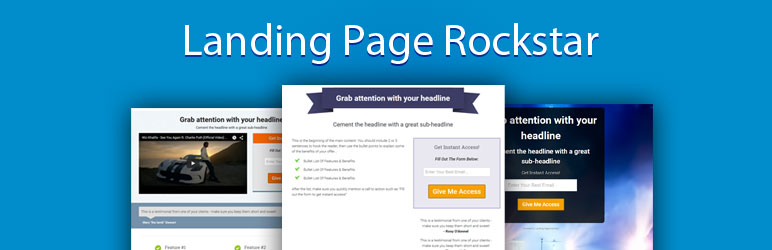 Landing Page Rockstar – BETA Preview Wordpress Plugin - Rating, Reviews, Demo & Download