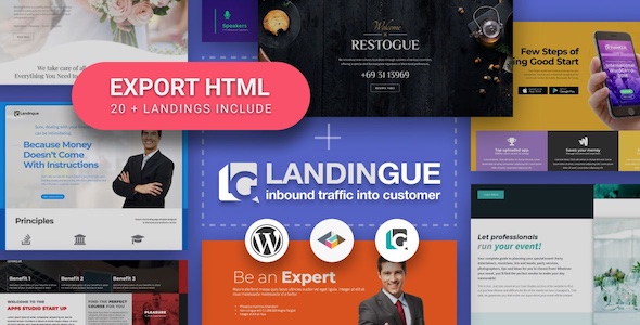Landingue – Landing And One Page Builder Plugin For WordPress Site Preview - Rating, Reviews, Demo & Download
