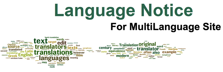 Language Notice For Multilanguage Site Preview Wordpress Plugin - Rating, Reviews, Demo & Download