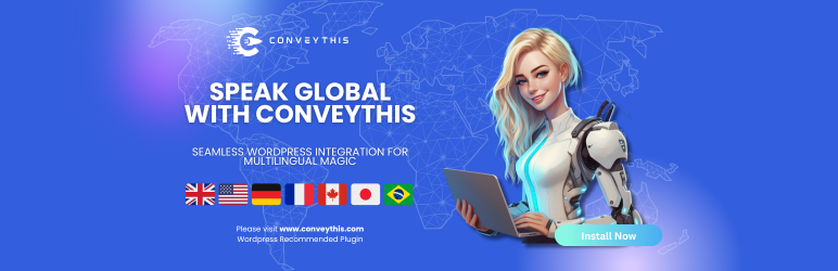 Language Translate Widget For WP – ConveyThis Preview Wordpress Plugin - Rating, Reviews, Demo & Download