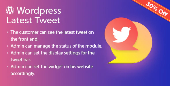 Latest Tweet Plugin For WordPress Preview - Rating, Reviews, Demo & Download