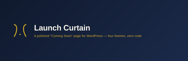 Launch Curtain Preview Wordpress Plugin - Rating, Reviews, Demo & Download