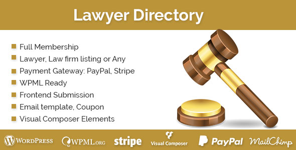 Lawyer Directory Preview Wordpress Plugin - Rating, Reviews, Demo & Download