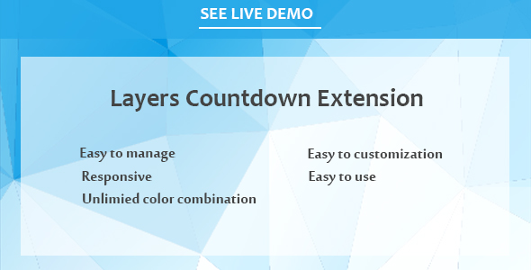 Layers Countdown Extension Preview Wordpress Plugin - Rating, Reviews, Demo & Download