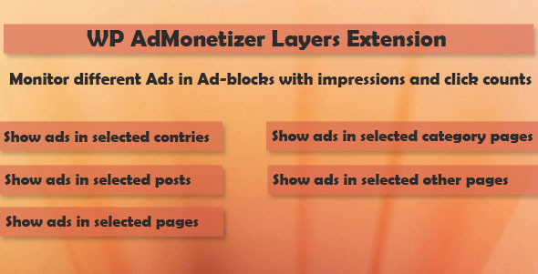 Layers – WP AdMonetizer  Pro Extension Preview Wordpress Plugin - Rating, Reviews, Demo & Download
