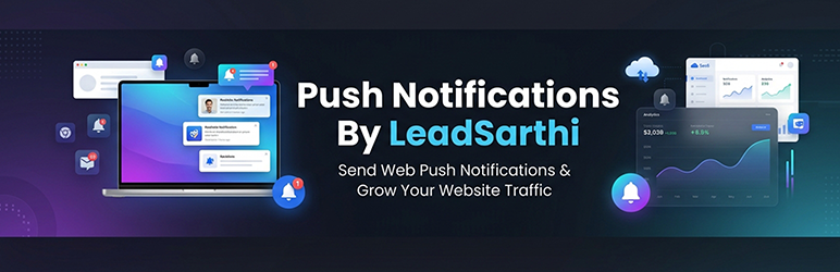 Lead Sarthi Push Notifications Preview Wordpress Plugin - Rating, Reviews, Demo & Download