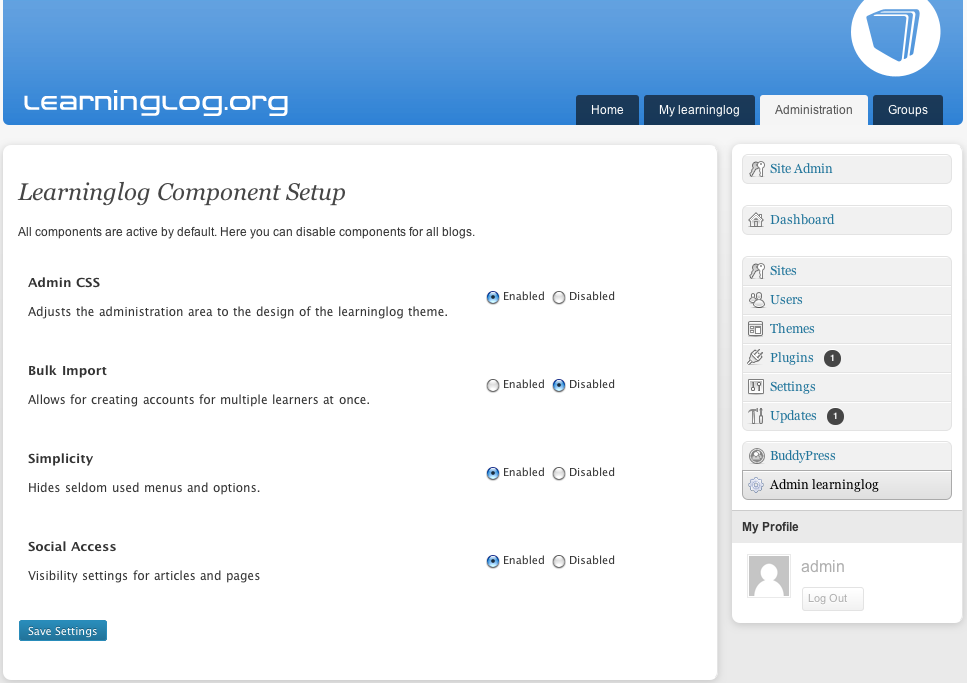 Learninglog Preview Wordpress Plugin - Rating, Reviews, Demo & Download