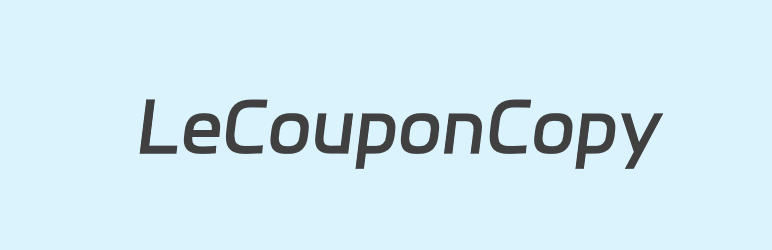 Lecouponcopy Preview Wordpress Plugin - Rating, Reviews, Demo & Download