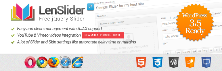 Len Slider Preview Wordpress Plugin - Rating, Reviews, Demo & Download