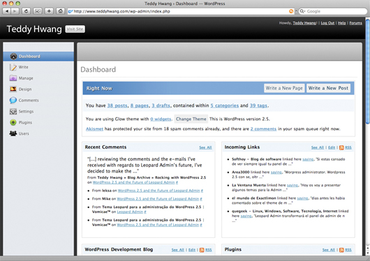 Leopard Admin Preview Wordpress Plugin - Rating, Reviews, Demo & Download