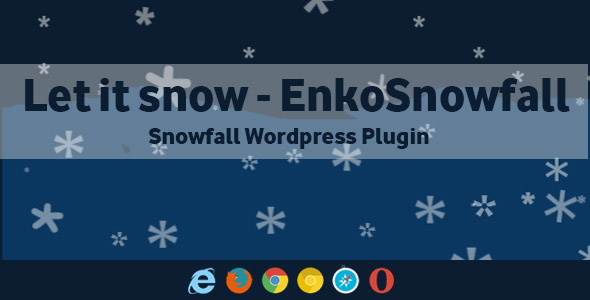 Let It Snow EnkoSnowfall – Wordpress Snowfall Plugin Preview - Rating, Reviews, Demo & Download