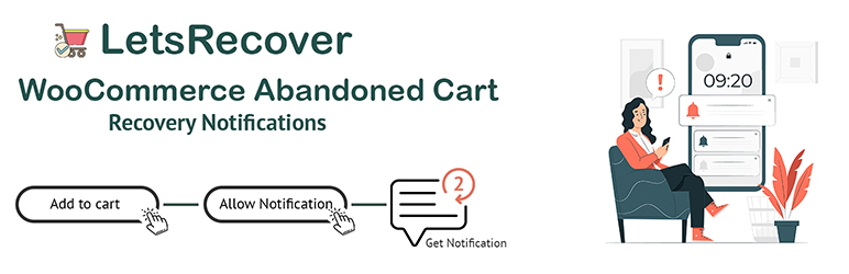 LetsRecover – WooCommerce Abandoned Cart Notifications Preview Wordpress Plugin - Rating, Reviews, Demo & Download