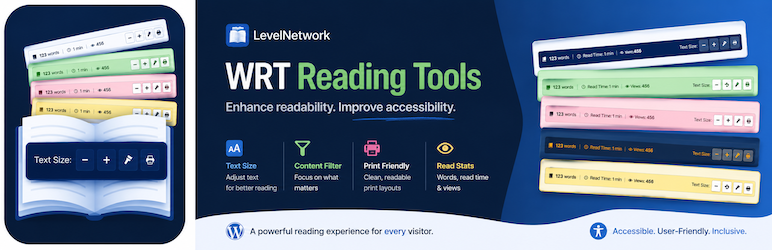 LevelNetwork WRT Reading Tools Preview Wordpress Plugin - Rating, Reviews, Demo & Download