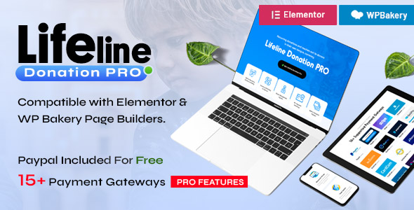 Lifeline Donation Pro – Responsive Fundraising Plugin For WordPress Websites Preview - Rating, Reviews, Demo & Download