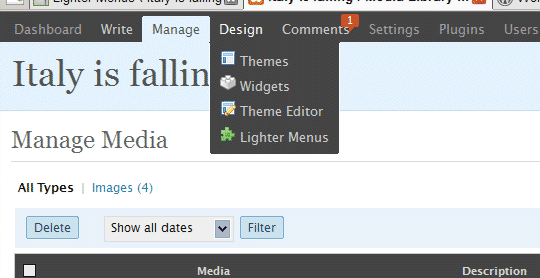 Lighter Menus Preview Wordpress Plugin - Rating, Reviews, Demo & Download