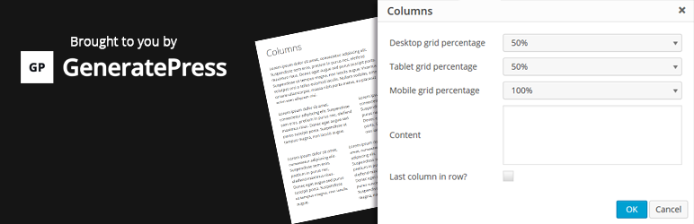 Lightweight Grid Columns Preview Wordpress Plugin - Rating, Reviews, Demo & Download