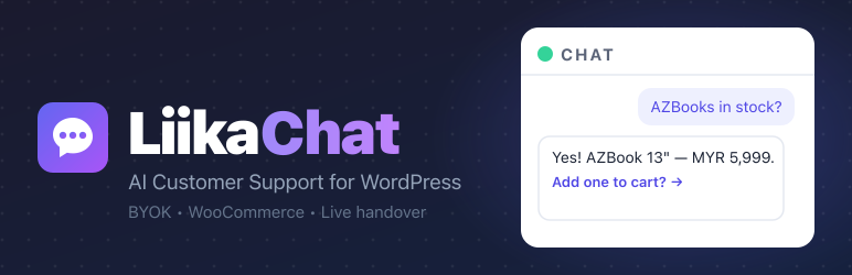 LiikaChat Preview Wordpress Plugin - Rating, Reviews, Demo & Download