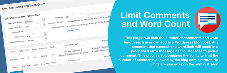 Limit Comments And Word Count Preview Wordpress Plugin - Rating, Reviews, Demo & Download