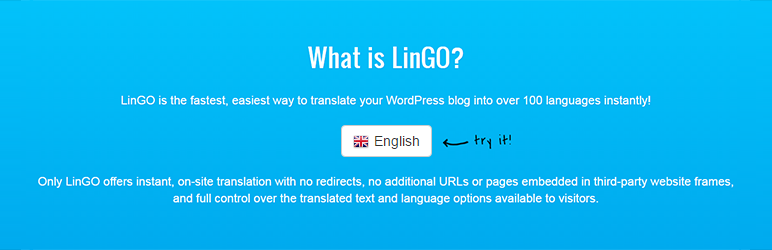 LinGO Translation Preview Wordpress Plugin - Rating, Reviews, Demo & Download