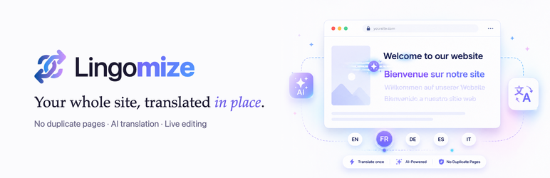Lingomize Translator Preview Wordpress Plugin - Rating, Reviews, Demo & Download