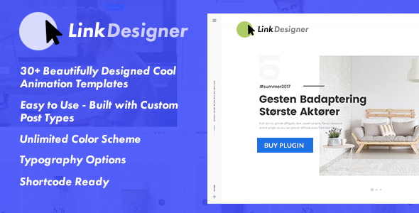 Link Designer – Easy Link Designer Plugin For WordPress Preview - Rating, Reviews, Demo & Download
