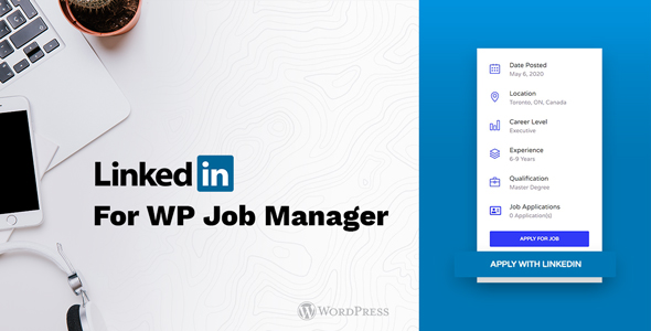 LinkedIn For WP Job Manager Preview Wordpress Plugin - Rating, Reviews, Demo & Download
