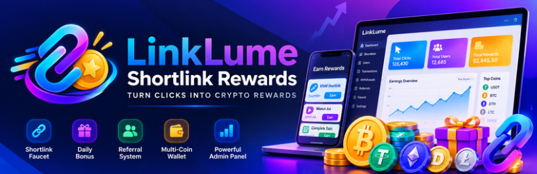 LinkLume Shortlink Rewards Preview Wordpress Plugin - Rating, Reviews, Demo & Download