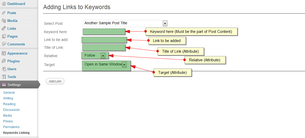 Links To Keywords Preview Wordpress Plugin - Rating, Reviews, Demo & Download