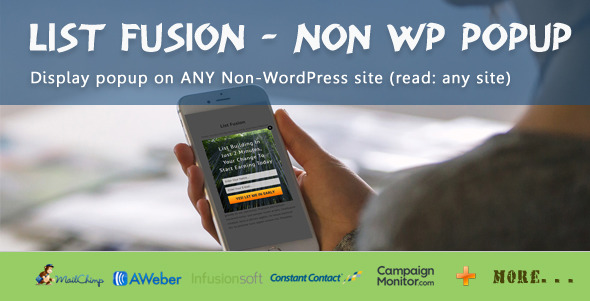List Fusion Non WP PopUp Preview Wordpress Plugin - Rating, Reviews, Demo & Download