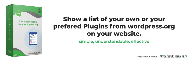 List Plugin Details Preview - Rating, Reviews, Demo & Download