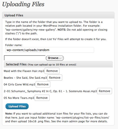List Yo' Files Pro Preview Wordpress Plugin - Rating, Reviews, Demo & Download
