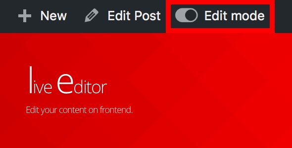 Live Editor Preview Wordpress Plugin - Rating, Reviews, Demo & Download