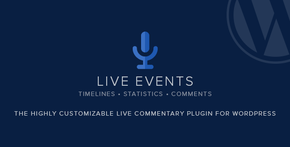 Live Events – Live Blogging Plugin For WordPress Preview - Rating, Reviews, Demo & Download