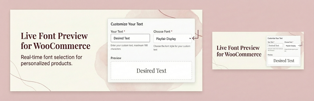 Live Font Preview For WooCommerce Preview Wordpress Plugin - Rating, Reviews, Demo & Download