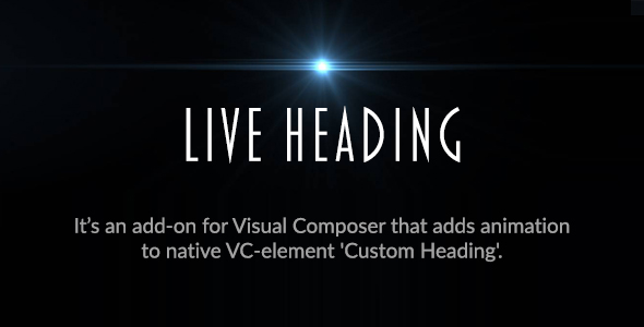 Live Heading For Visual Composer Preview Wordpress Plugin - Rating, Reviews, Demo & Download
