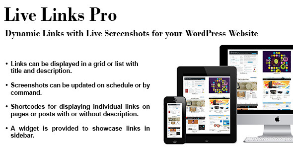 Live Links Pro Preview Wordpress Plugin - Rating, Reviews, Demo & Download
