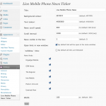 Live Mobile Phone News Ticker