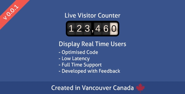 Live Visitor Counter Preview Wordpress Plugin - Rating, Reviews, Demo & Download